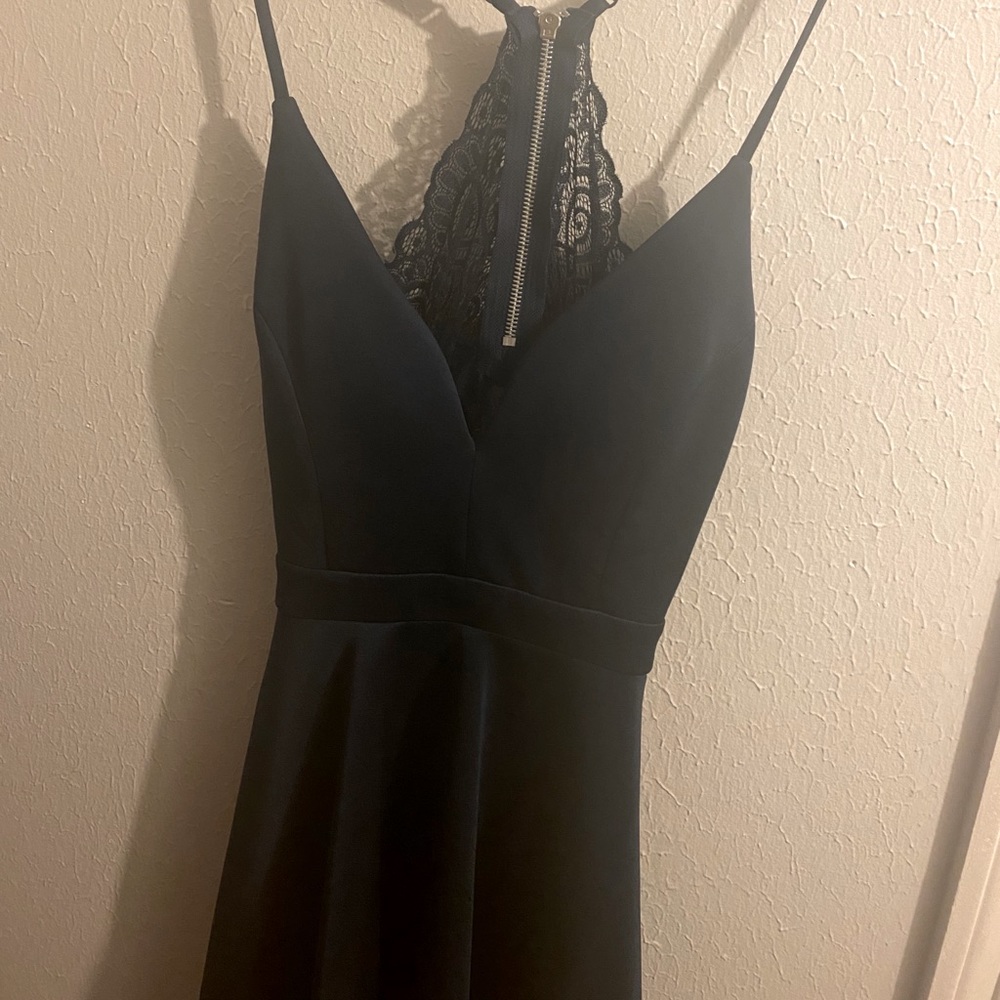 royal blue mini dress